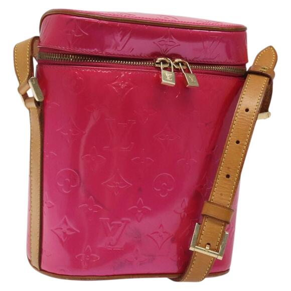 LOUIS VUITTON Monogram Vernis Sullivan Vertical Bag Pink M91259 - Picture 1 of 16